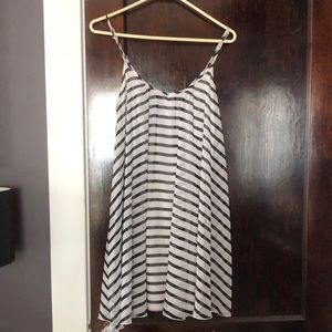 Black and white stripped sundress